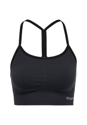 Hummel, HMLTIFFY SEAMLESS - Brassières de sport à maintien léger - black