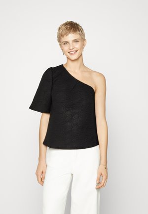 VILA VIMALA ONE SHOULDER - Βασικό μπλουζάκι - black