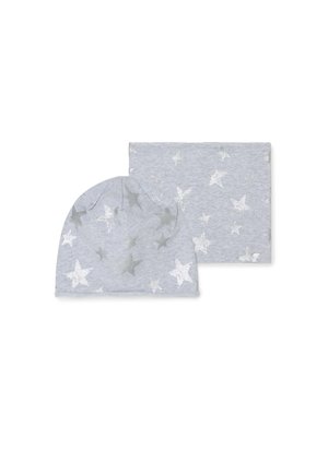 SET WITH STARS - Mütze - light grey marl