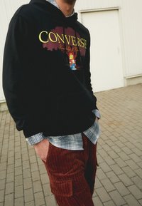 Converse Felpa con cappuccio - black