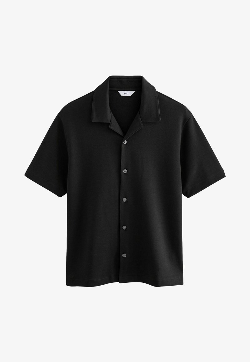Next CUBAN COLLAR REGULAR FIT - Pluus - black