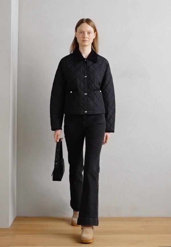 QUILTED JACKET LIGHT PADDED PATCHED COLLAR AND DETAILS PATCHED POCKETS - Light jacket4