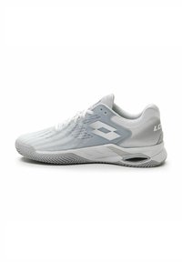 Lotto da tennis per terra battuta - all white silver metal