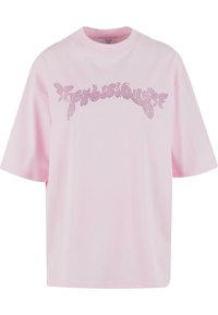 LOOSE TEE RHINESTONES - T-shirt imprimé - pink
