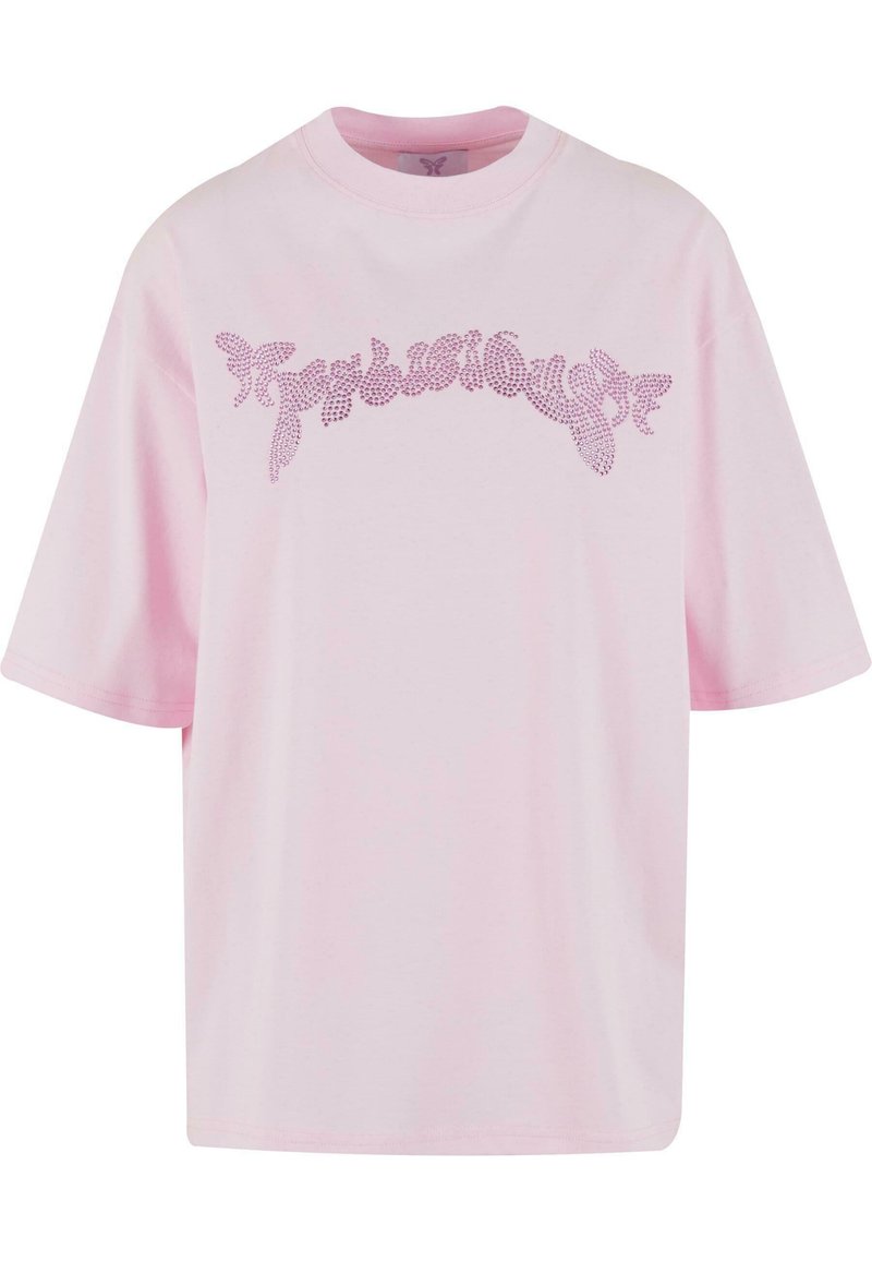 FELICIOUS LOOSE TEE RHINESTONES - T-shirts print - pink - Zalando.dk