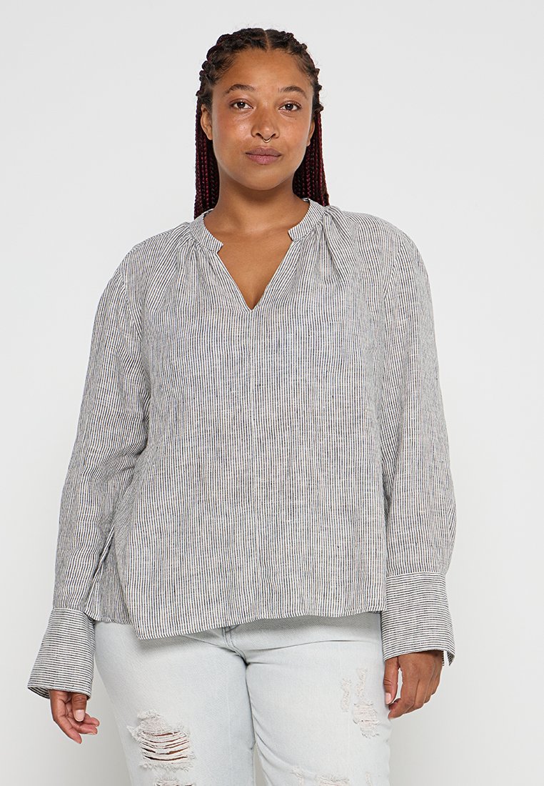 Tommy Jeans Overhemdblouse grijs Tommy Jeans Overhemdblouse grijs