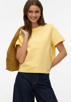 VMSARA METTE BOX - T-shirt print - pale banana