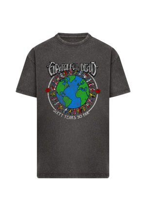 Merchcode, GRATEFULL DEAD SIXTY YEARS SO FAR ACID WASH TEE - Camiseta estampada - black