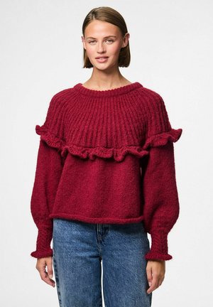 Pullover - beet red