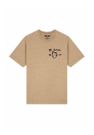 UNISEX HEAVYWEIGHT   - T-shirt print - washed beige