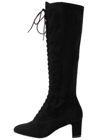 Tamaris Stivali con i lacci - black