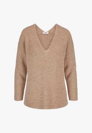 hessnatur, Strickpullover - mandelbraun