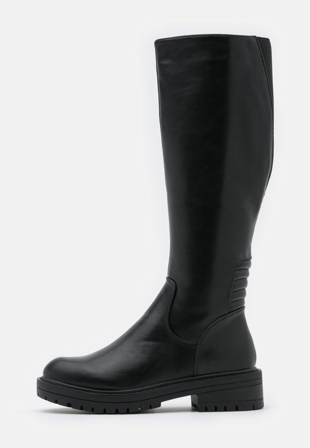 PADDED CHUNKY - Stivali alti - black