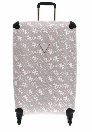 Valise GUESS S Dove Logo – Blanc Cassé, Bagage Cabine Chic Et Compact