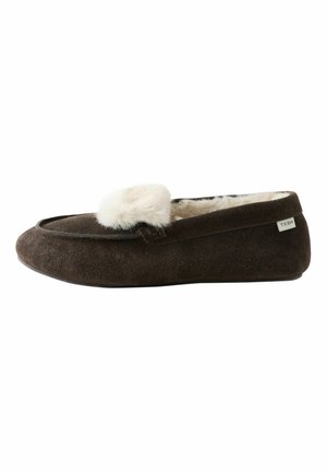 Next, Moccasins - chocolate brown