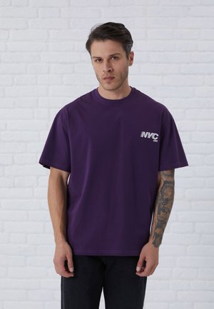 Pier One T-shirt con stampa - dark purple