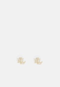 Lauren Ralph Lauren - LOGO STUD - Uhani - gold-coloured/white Miniaturna slika 1