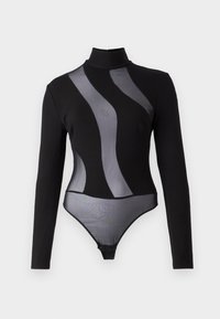 MILLA BODYSUIT - Pikkade varrukatega topp - black