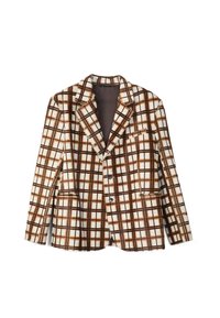 Leren jas - beige braun