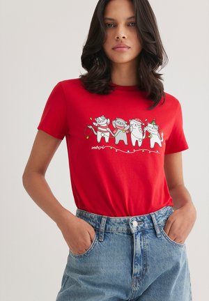 Print T-shirt - goji berry