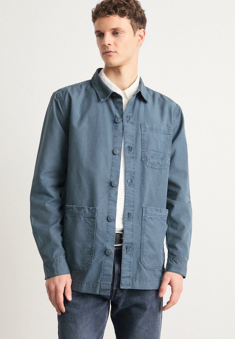 Barbour DEWSBURY GARMENT DYED OVERSHIRT - Könnyű dzseki - dark slate
