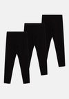 3 PACK  UNISEX - Leggingek - black