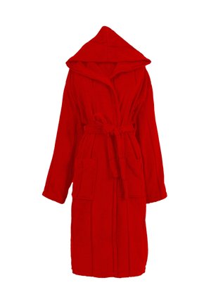 UNISEX MIT KAPUZE - Bademantel - rot