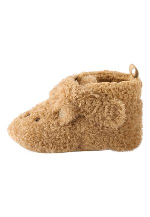 REGULAR FIT - TOUCH FASTENING - Pantuflas - brown bear