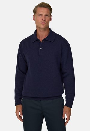 Boggi Milano, T-shirt à manches longues - navy blue