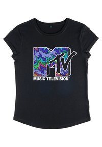 Henry Tiger T-Shirt print - black
