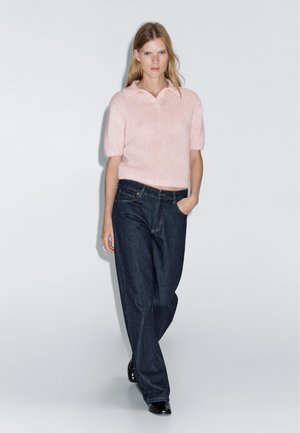 POLO COLLAR WITH SHORT SLEEVES - Polo - pink