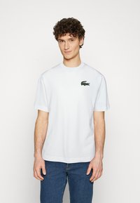 Lacoste CROC UNISEX - T-shirt basic - white