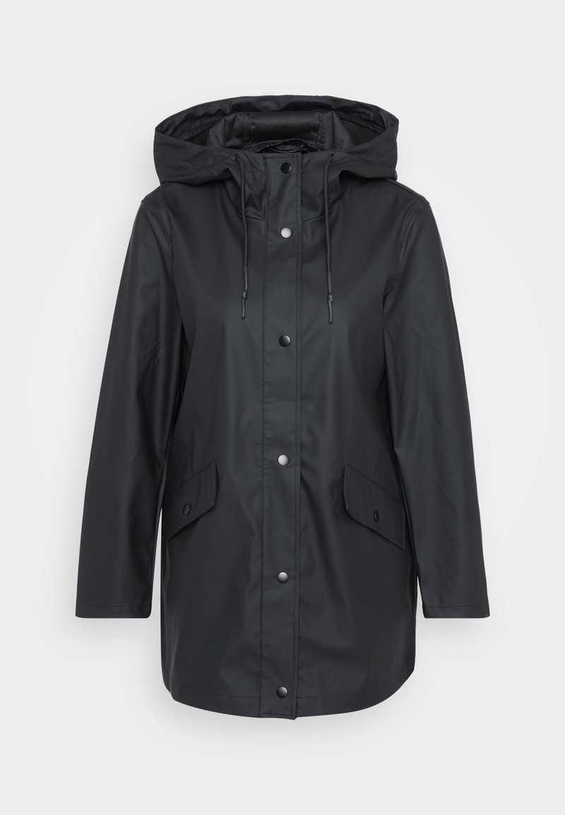 Only Petite Regenjas zwart