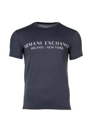 Armani Exchange, SCHRIFTZUG RUNDHALS STRETCH - Camiseta estampada - india ink