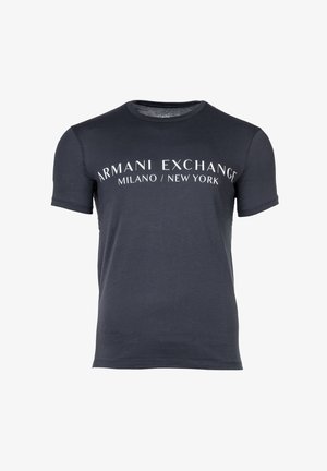Armani Exchange, SCHRIFTZUG RUNDHALS STRETCH - Camiseta estampada - india ink