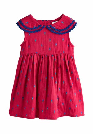 REGULAR FIT - RIC RAC COLLAR  - Freizeitkleid - red ditsy