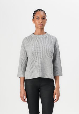 STRUCTURE MIX PULLOVER - Vesta - medium silver grey