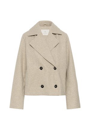 Kaffe, KASATURN SHORT - Manteau court - beige smoke melange