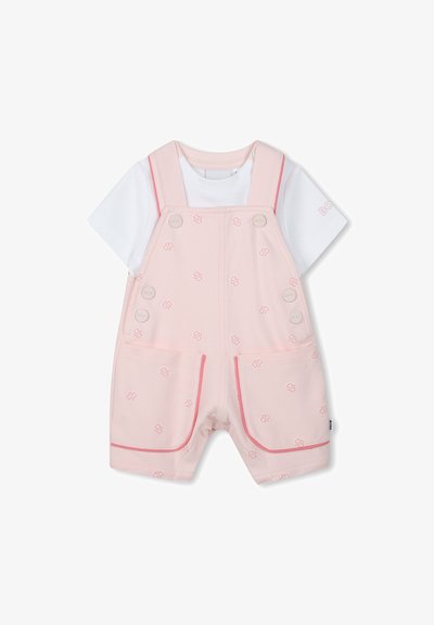 BABY DUNGAREES T-SHIRT GIFT BOX - Cadeau de naissance - pink pale