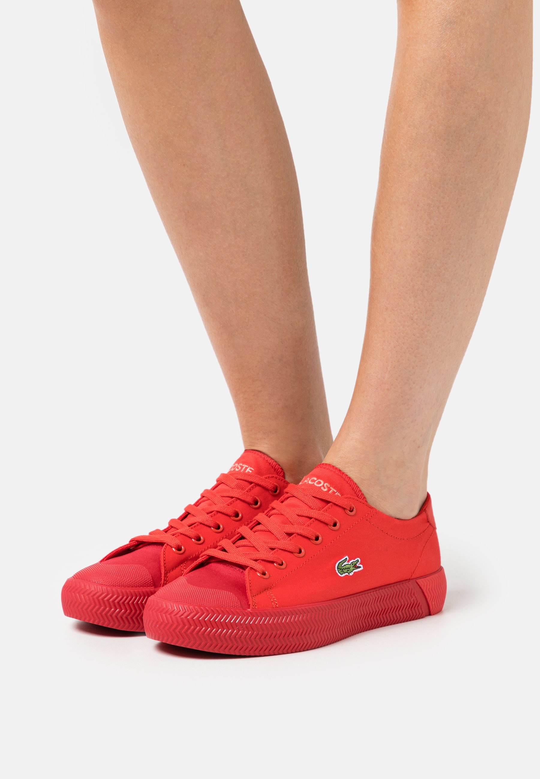 lacoste trainers red