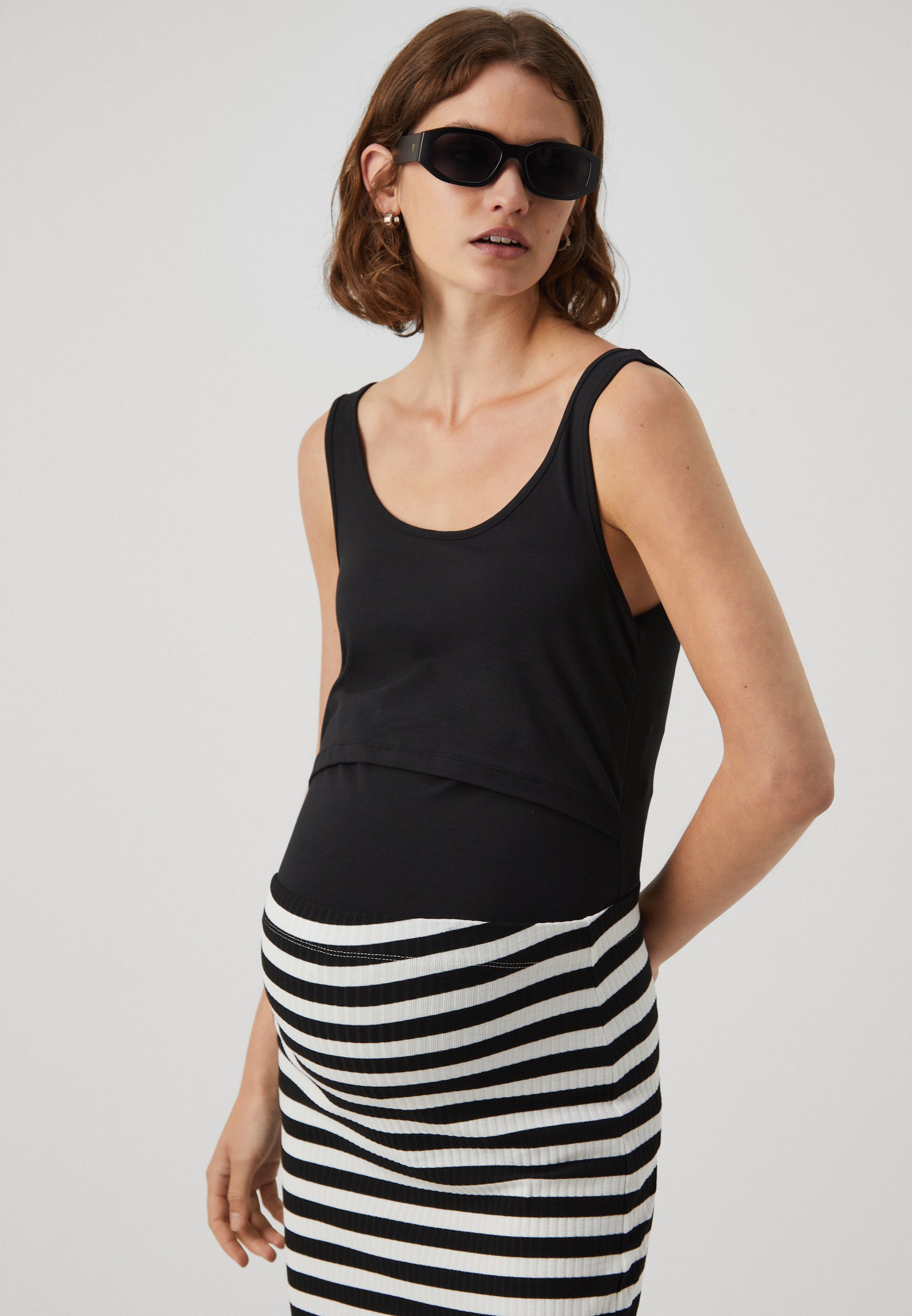 Anna Field MAMA NURSING TANK MATERNITY - Top - black/schwarz