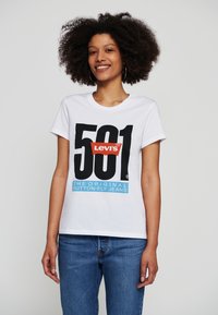 Levi's® LSE THE PERFECT TEE - T-shirt estampada - white