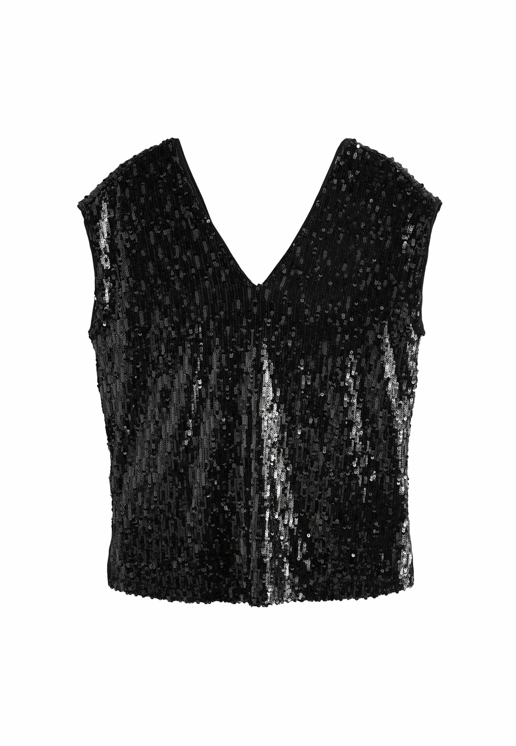 next black sequin top