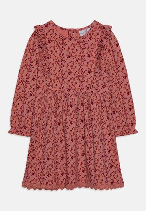 FLOWER PRINT DRESS WITH SWEET DETAILS - Robe en jersey - rosewood