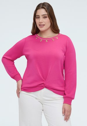 DETTAGLIO NODO E LETTERING DREAM - Sudadera - fucsia