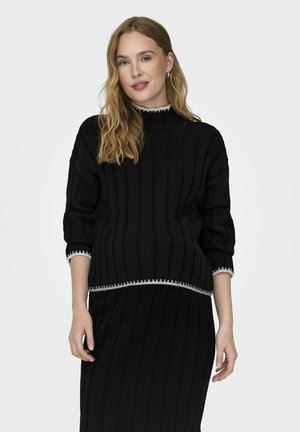 MCHICK STITCH HIGHNECK - Pullover - black
