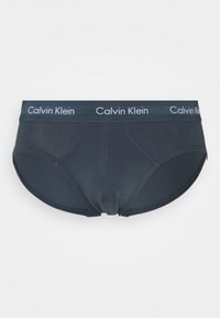 Calvin Klein Underwear HIP BRIEF 3 PACK COTTON STRETCH - Cuecas - hemisphere/direct green/blue flan