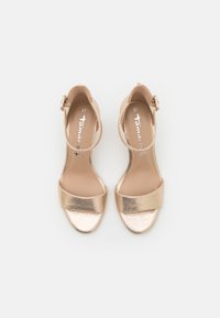 Tamaris High heeled sandals - champagne metallic