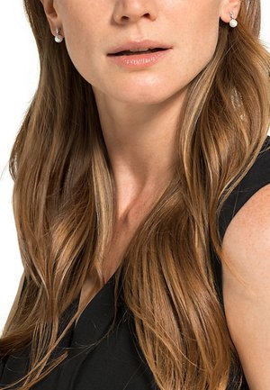 CHRIST Ohrringe - weißgoldfarben