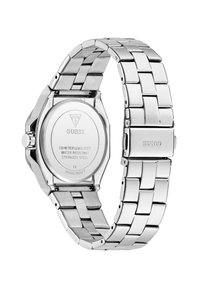 Orologio in acciaio inossidabile silver con bracciale a maglie e cassa ottagonale. Impermeabile fino a 50 metri. Presenta un fondello con marchio.